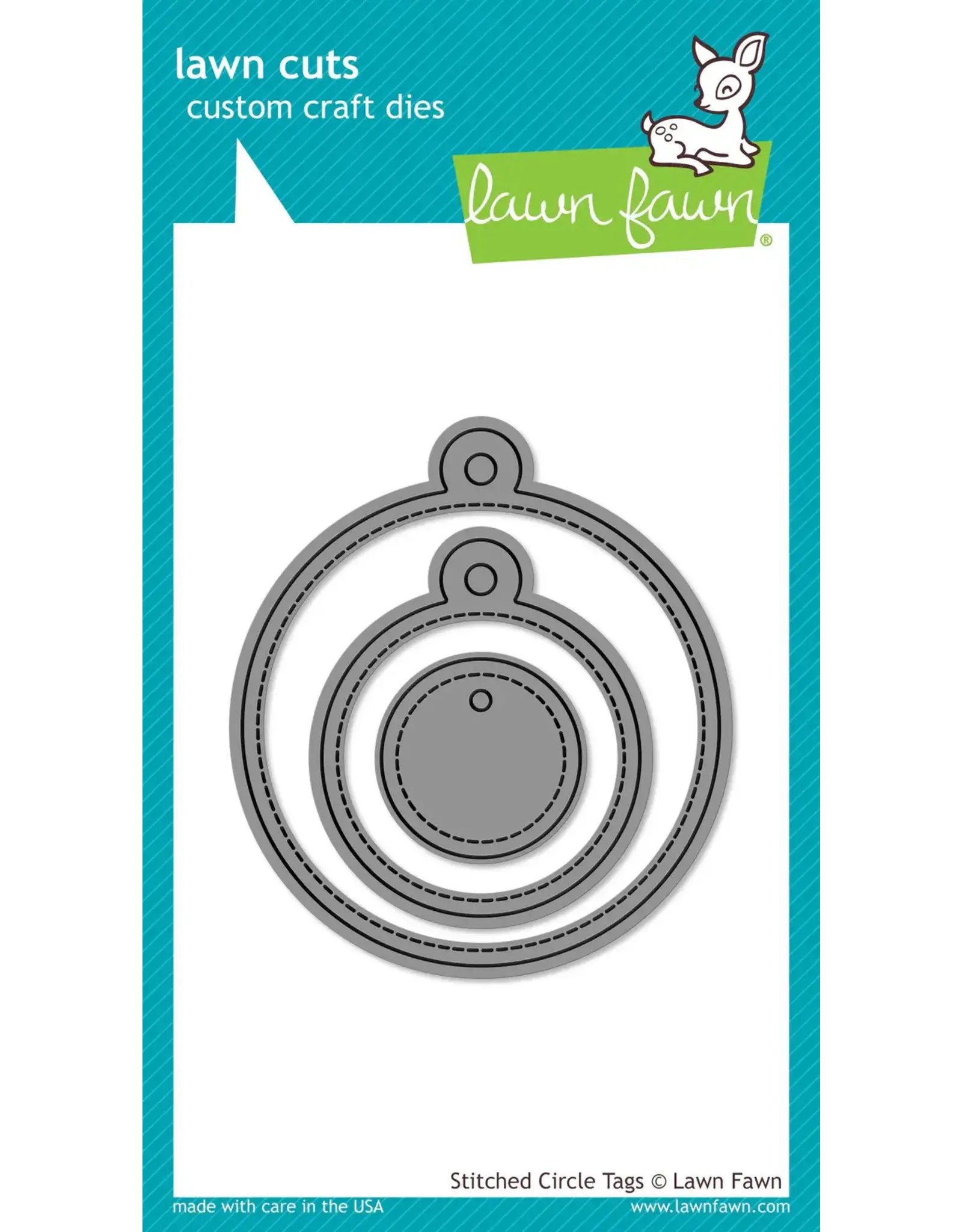 LAWN FAWN LAWN FAWN STITCHED CIRCLE TAGS DIE SET