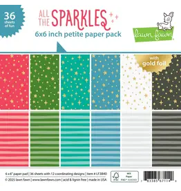LAWN FAWN LAWN FAWN ALL THE SPARKLES 6x6 PETITE PAPER PACK 36 SHEETS