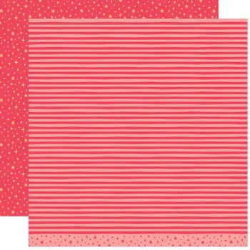 LAWN FAWN LAWN FAWN ALL THE SPARKLES RUBY 12x12 CARDSTOCK
