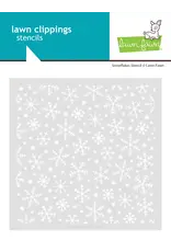 LAWN FAWN LAWN FAWN SNOWFLAKES 6x6 STENCIL