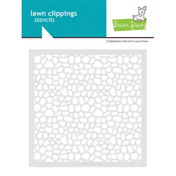 LAWN FAWN LAWN FAWN COBBLESTONE 6x6 STENCIL