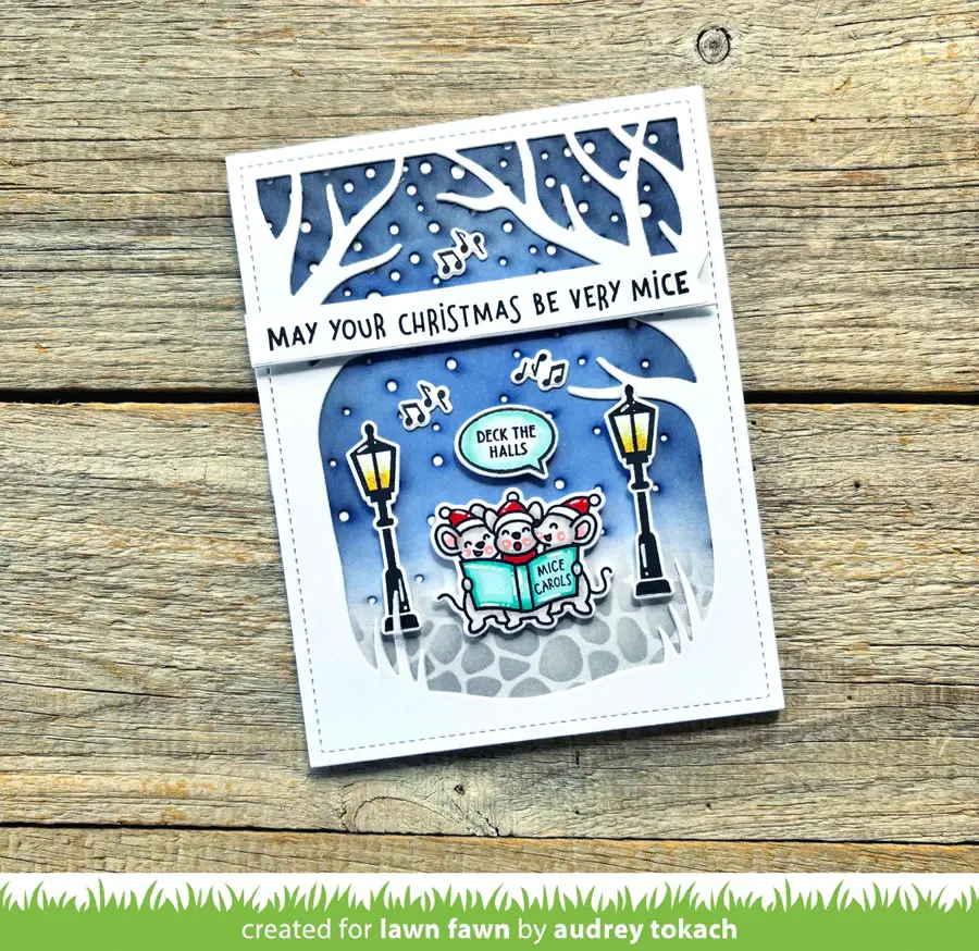 LAWN FAWN LAWN FAWN COBBLESTONE 6x6 STENCIL