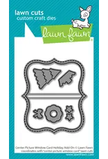 LAWN FAWN LAWN FAWN CENTER PICTURE WINDOW CARD HOLIDAY ADD-ON DIE SET