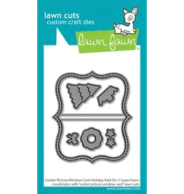 LAWN FAWN LAWN FAWN CENTER PICTURE WINDOW CARD HOLIDAY ADD-ON DIE SET