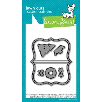 LAWN FAWN LAWN FAWN CENTER PICTURE WINDOW CARD HOLIDAY ADD-ON DIE SET