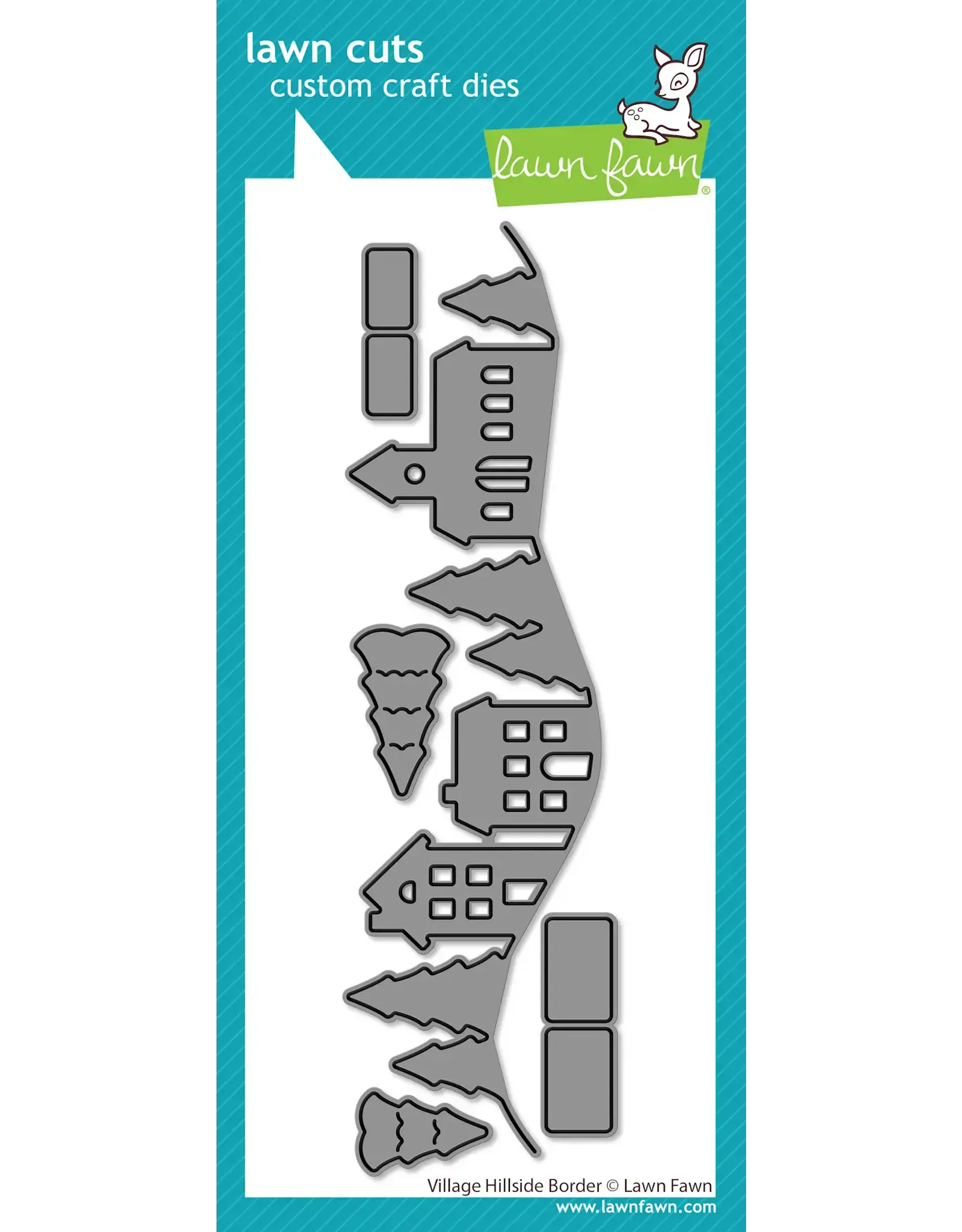 LAWN FAWN LAWN FAWN VILLAGE HILLSIDE BORDER DIE SET