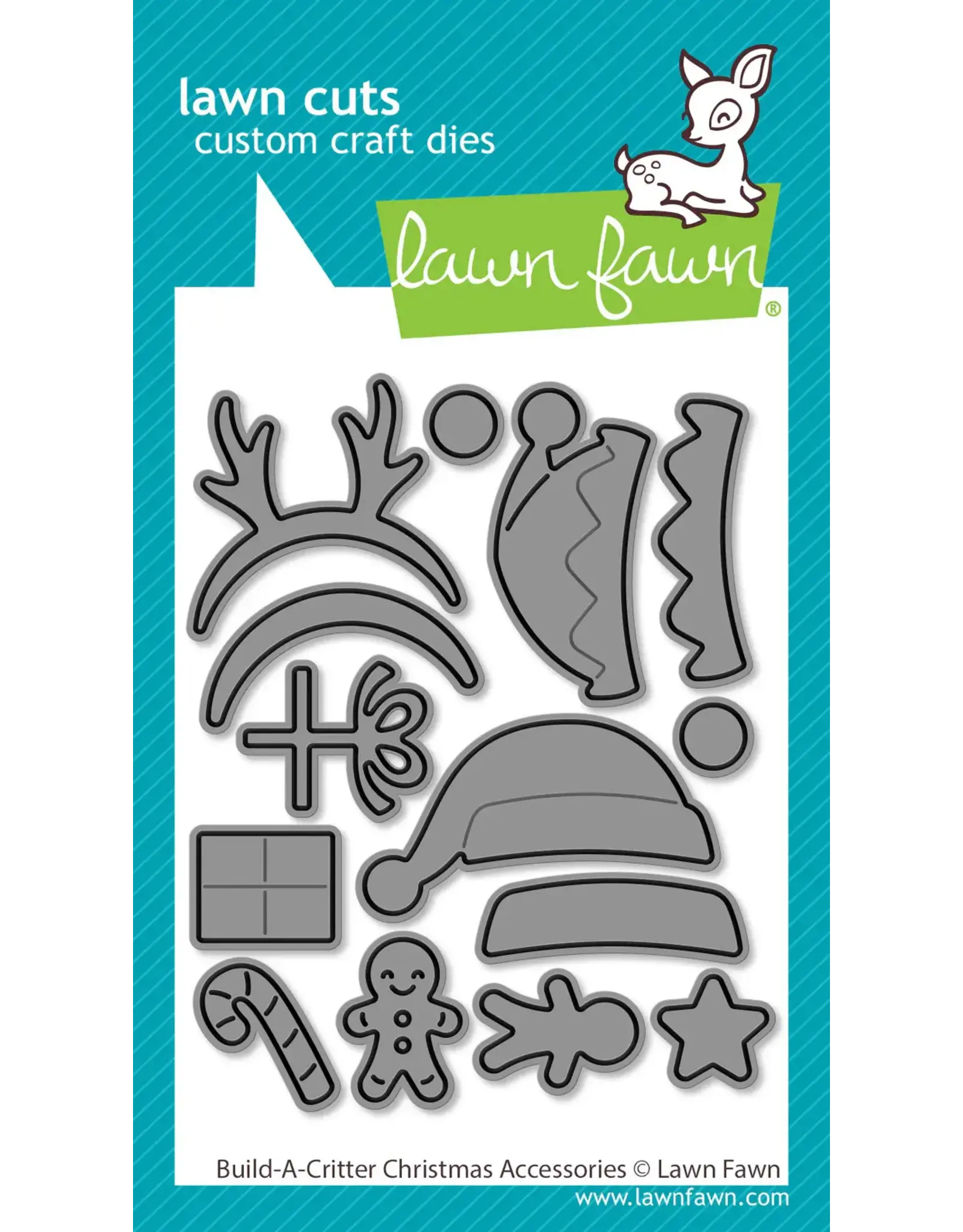 LAWN FAWN LAWN FAWN BUILD-A-CRITTER CHRISTMAS ACCESSORIES DIE SET
