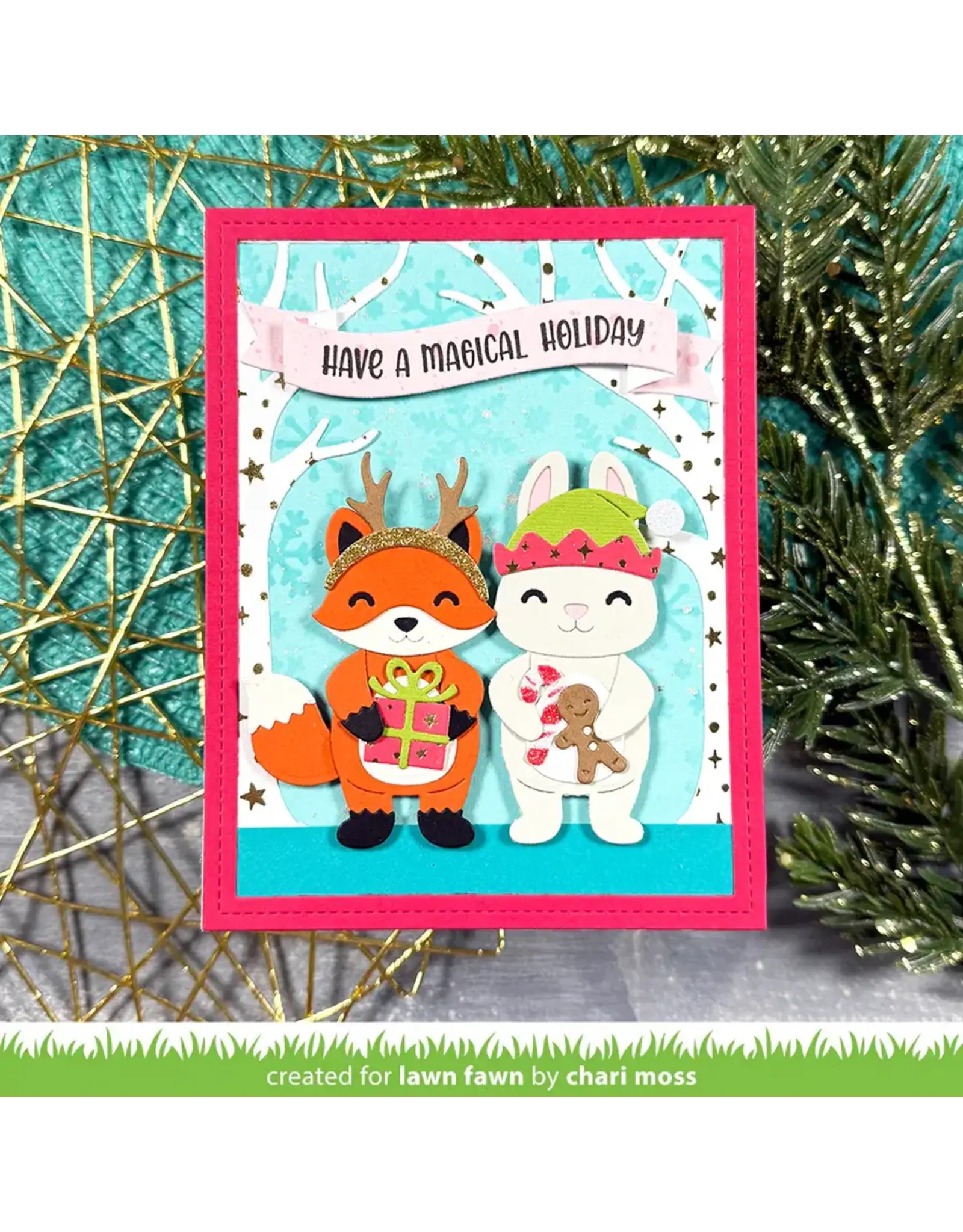 LAWN FAWN LAWN FAWN BUILD-A-CRITTER CHRISTMAS ACCESSORIES DIE SET