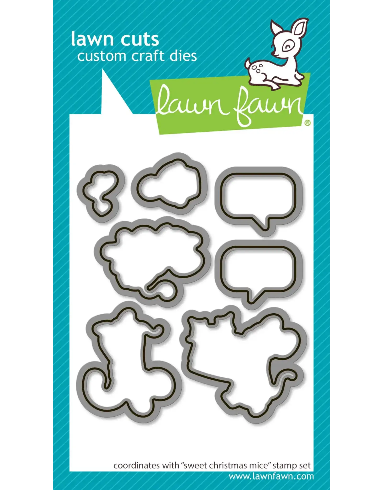 LAWN FAWN LAWN FAWN SWEET CHRISTMAS MICE DIE SET