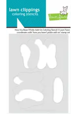 LAWN FAWN LAWN FAWN HOW YOU BEAN? PICKLE ADD-ON COLORING STENCIL
