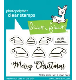 LAWN FAWN LAWN FAWN ALL THE SANTA HATS CLEAR STAMP SET