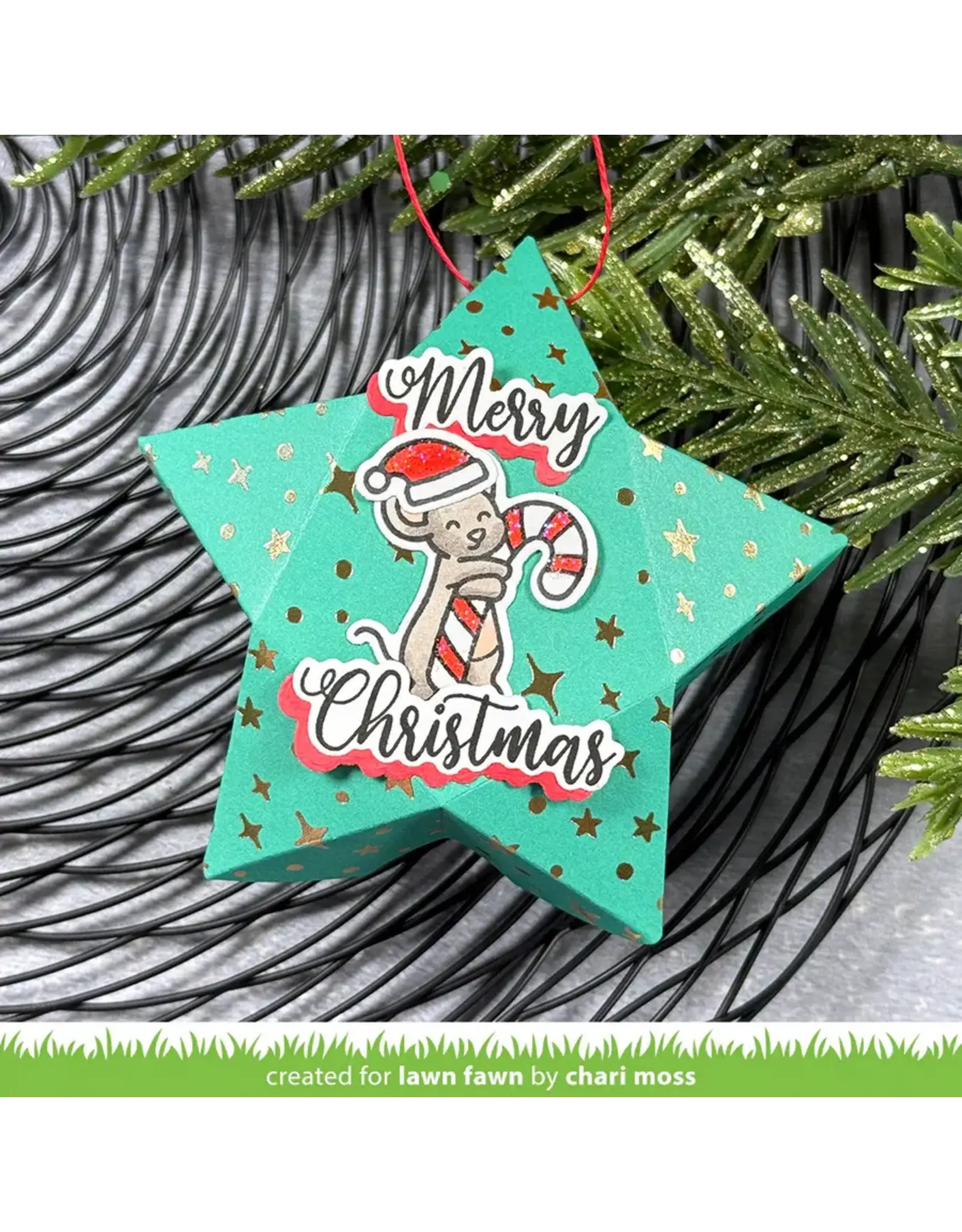 LAWN FAWN LAWN FAWN ALL THE SANTA HATS CLEAR STAMP SET