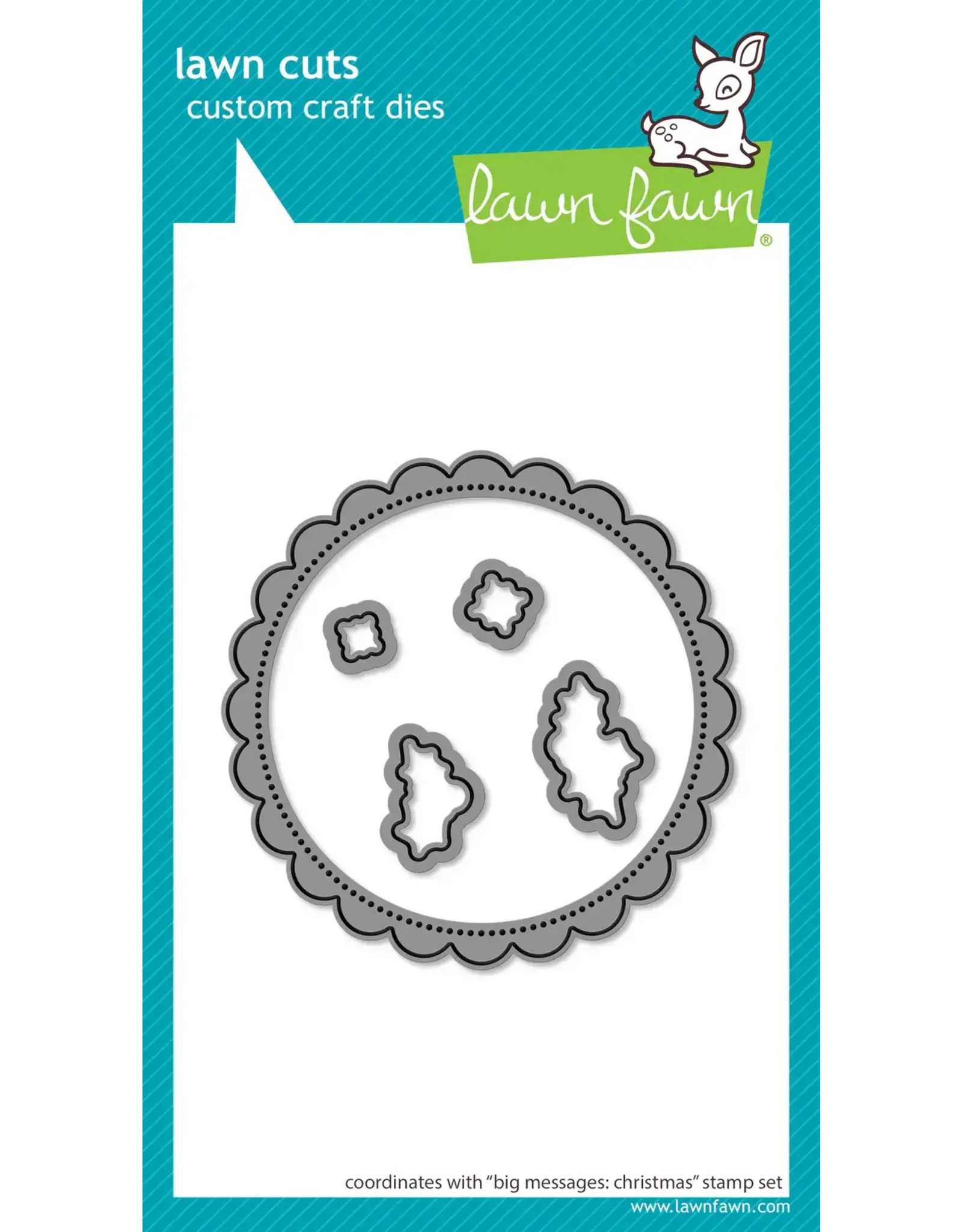 LAWN FAWN LAWN FAWN BIG MESSAGES: CHRISTMAS DIE SET