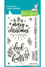 LAWN FAWN LAWN FAWN BIG MESSAGES: CHRISTMAS CLEAR STAMP SET