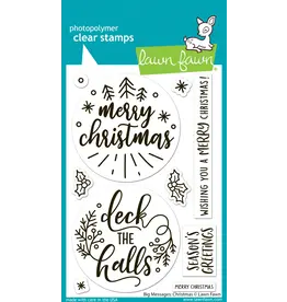 LAWN FAWN LAWN FAWN BIG MESSAGES: CHRISTMAS CLEAR STAMP SET