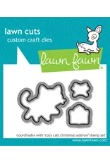 LAWN FAWN LAWN FAWN COZY CATS CHRISTMAS ADD-ON DIE SET