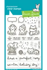 LAWN FAWN LAWN FAWN COZY CATS CLEAR STAMP SET