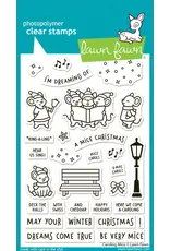 LAWN FAWN LAWN FAWN CAROLING MICE CLEAR STAMP SET