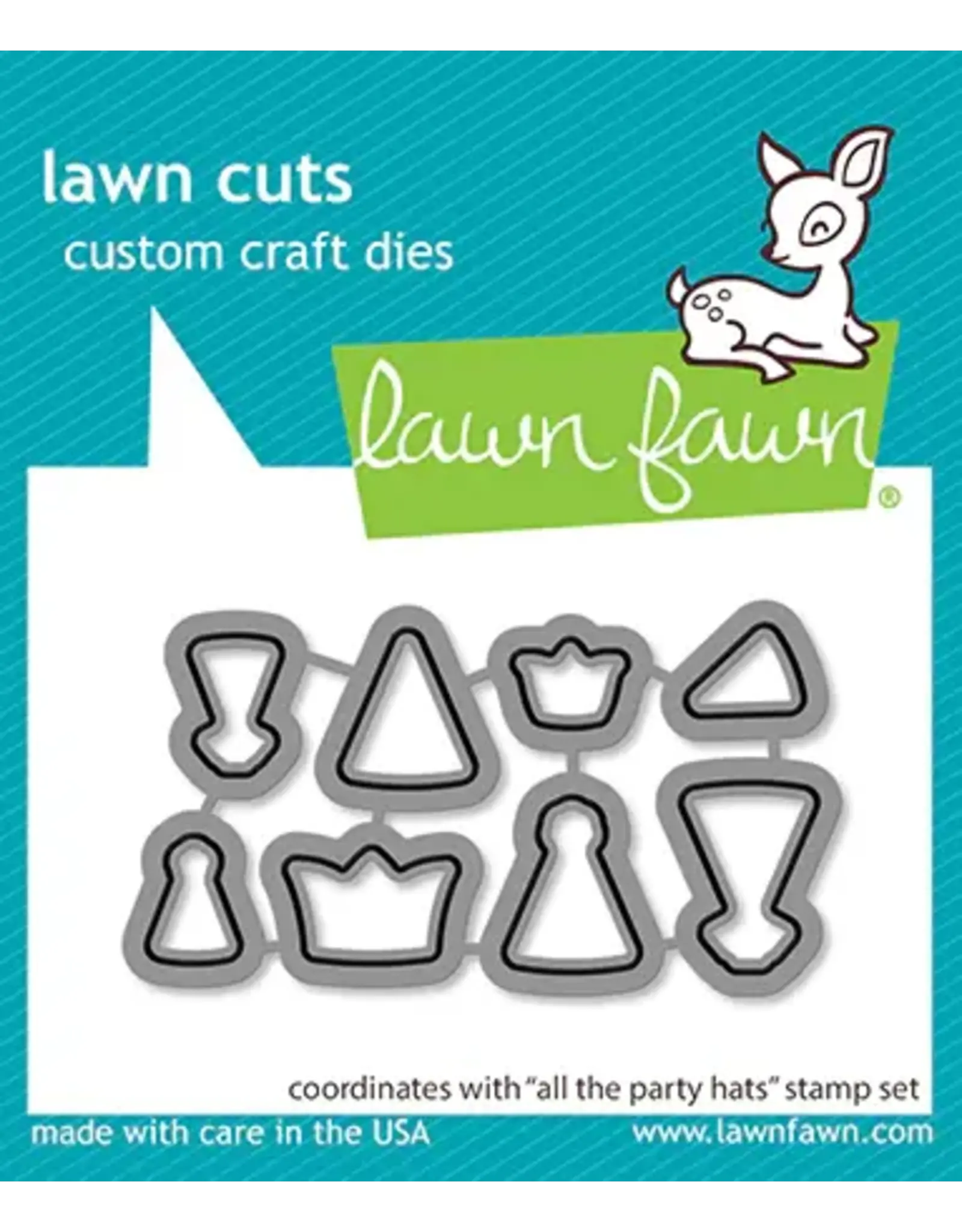 LAWN FAWN LAWN FAWN ALL THE PARTY HATS DIE SET