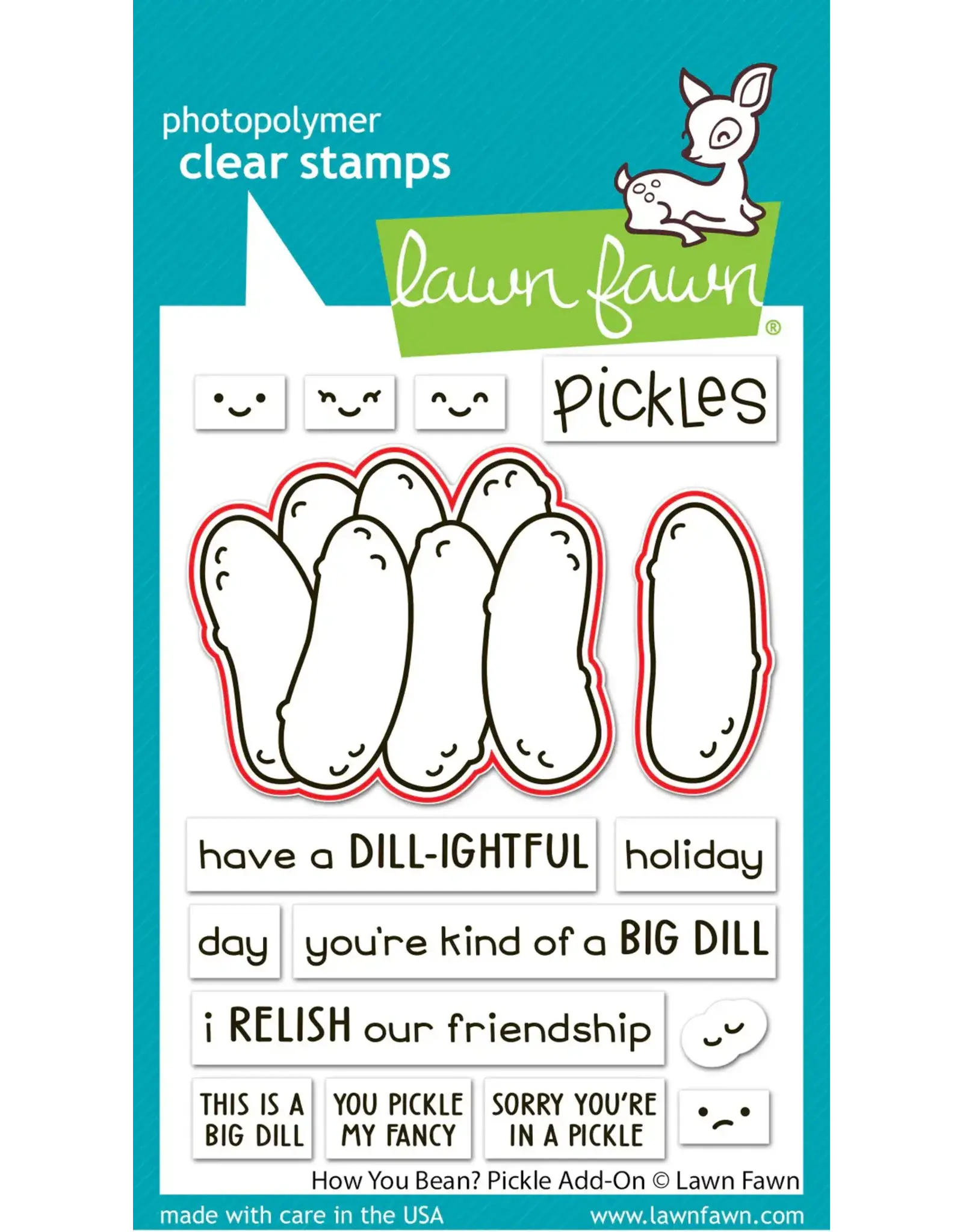 LAWN FAWN LAWN FAWN HOW YOU BEAN? PICKLE ADD-ON DIE SET