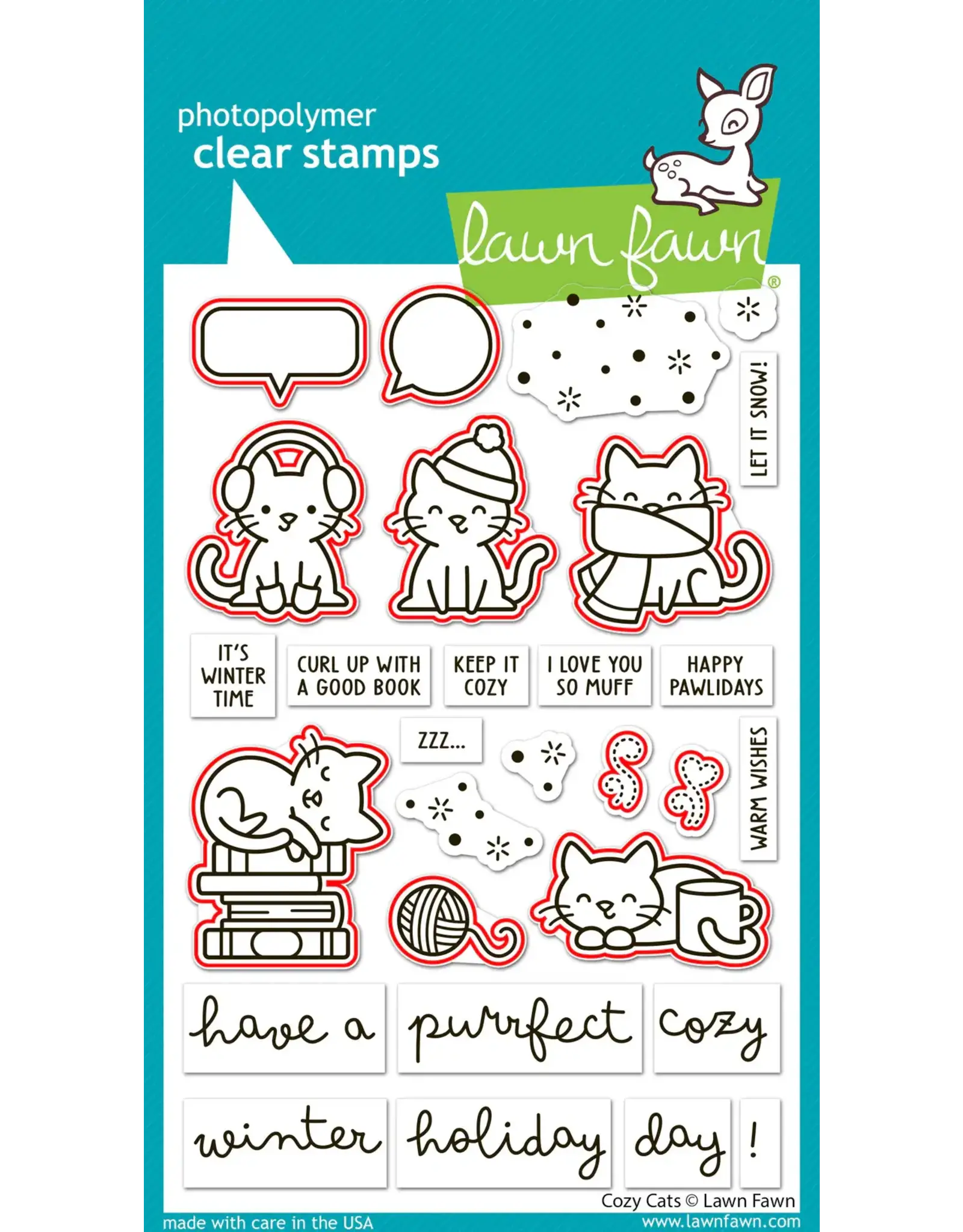 LAWN FAWN LAWN FAWN COZY CATS DIE SET