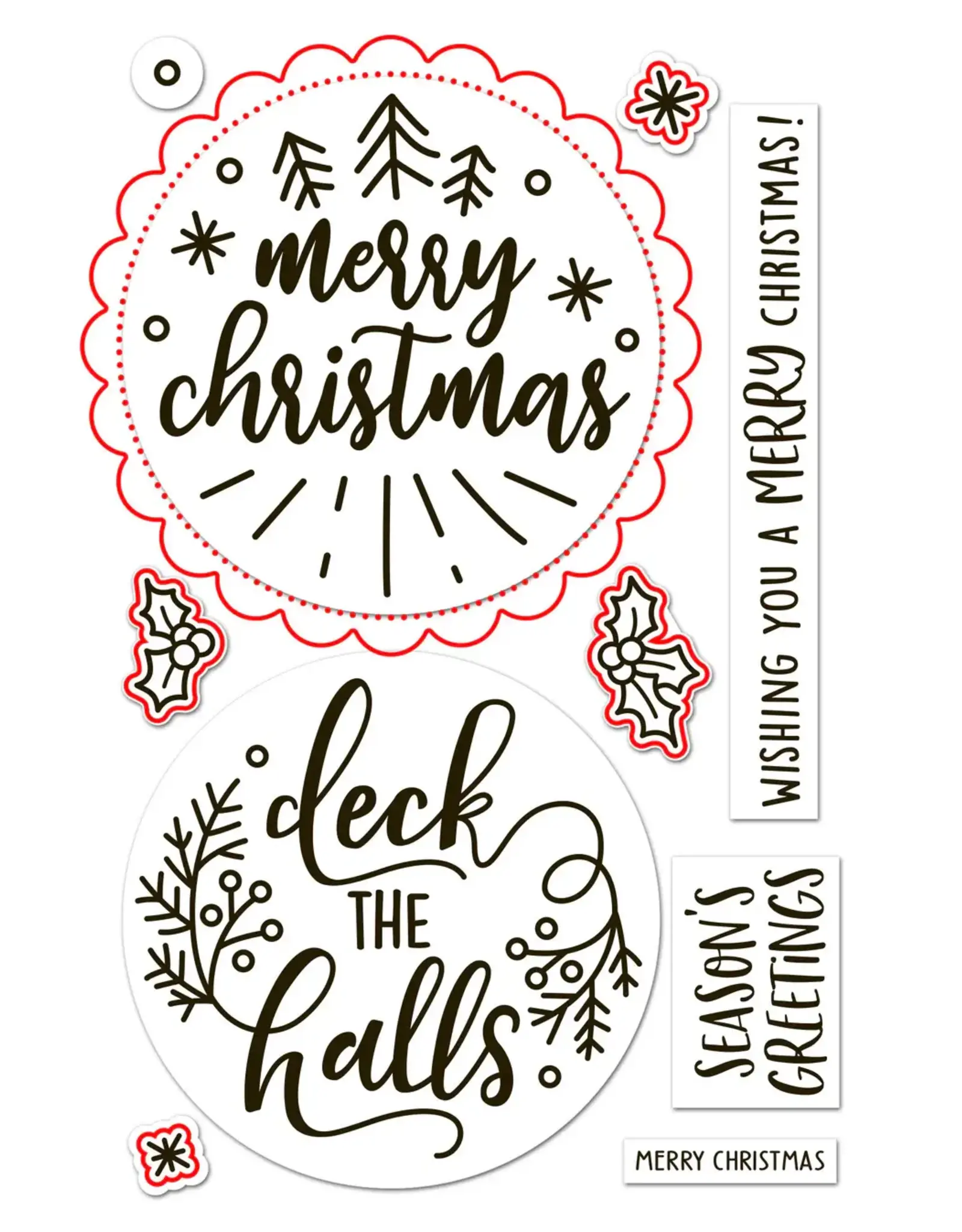 LAWN FAWN LAWN FAWN BIG MESSAGES: CHRISTMAS DIE SET