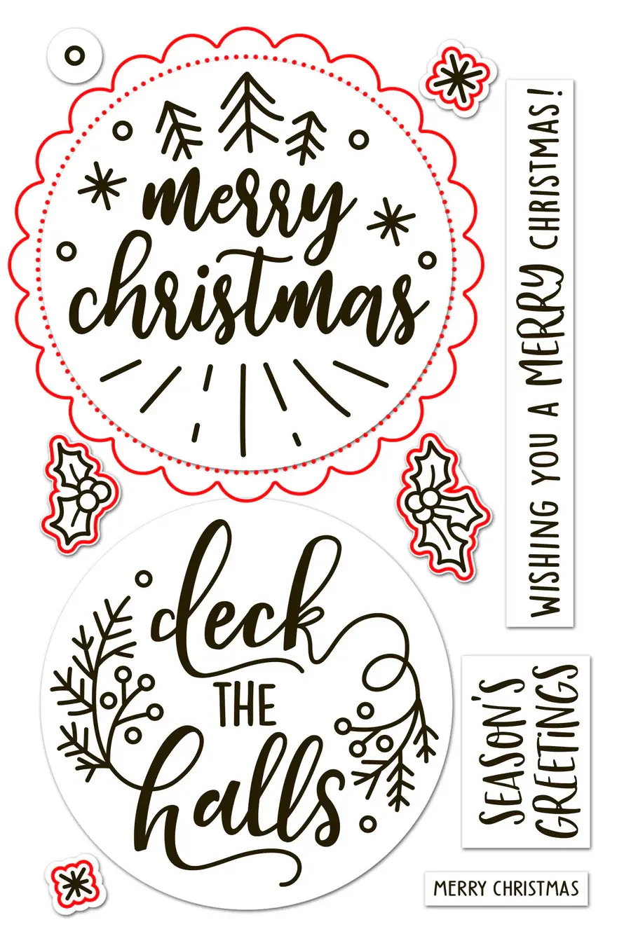LAWN FAWN LAWN FAWN BIG MESSAGES: CHRISTMAS DIE SET