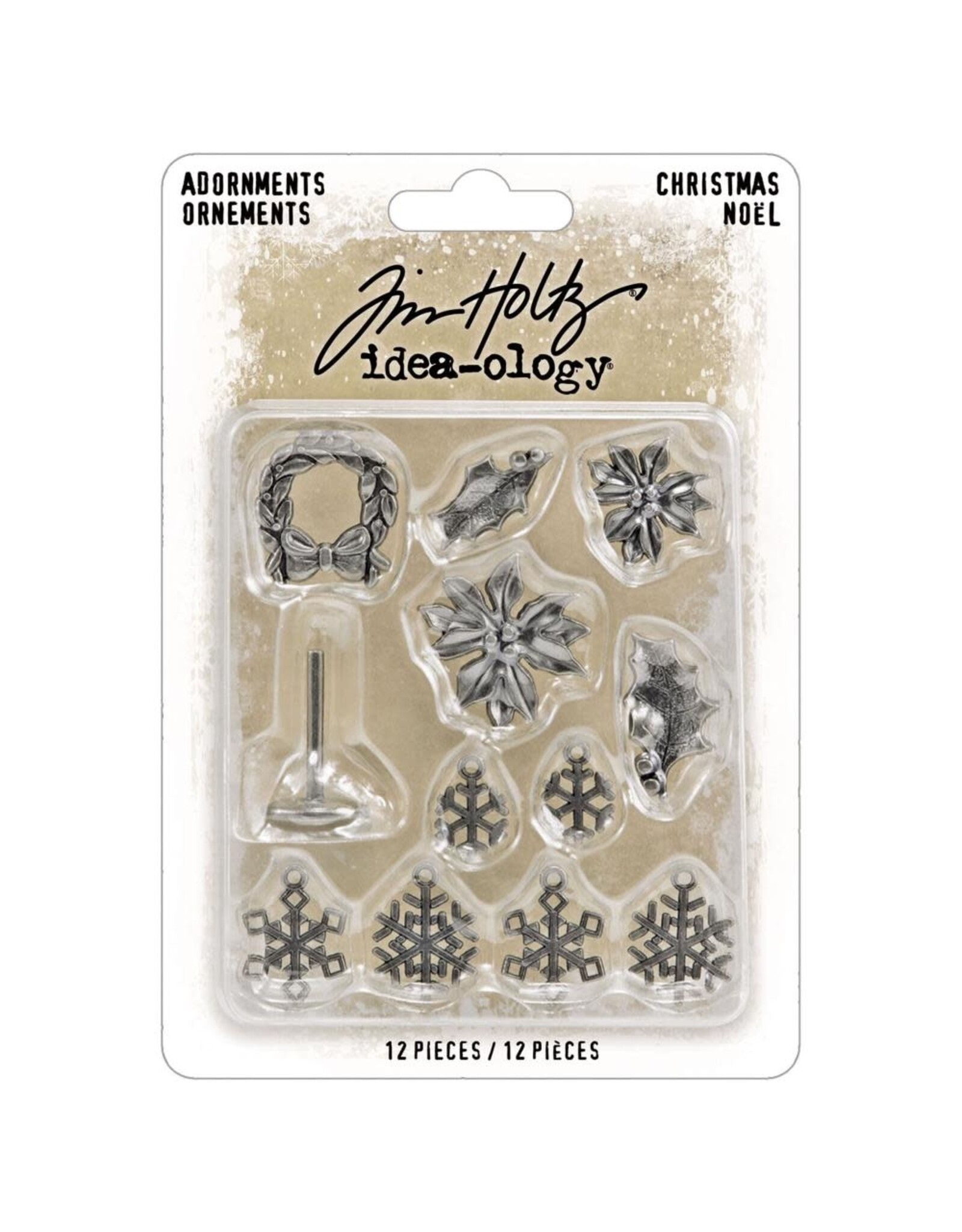 ADVANTUS TIM HOLTZ IDEA-OLOGY CHRISTMAS 2025 METAL ADORNMENTS 12/PK