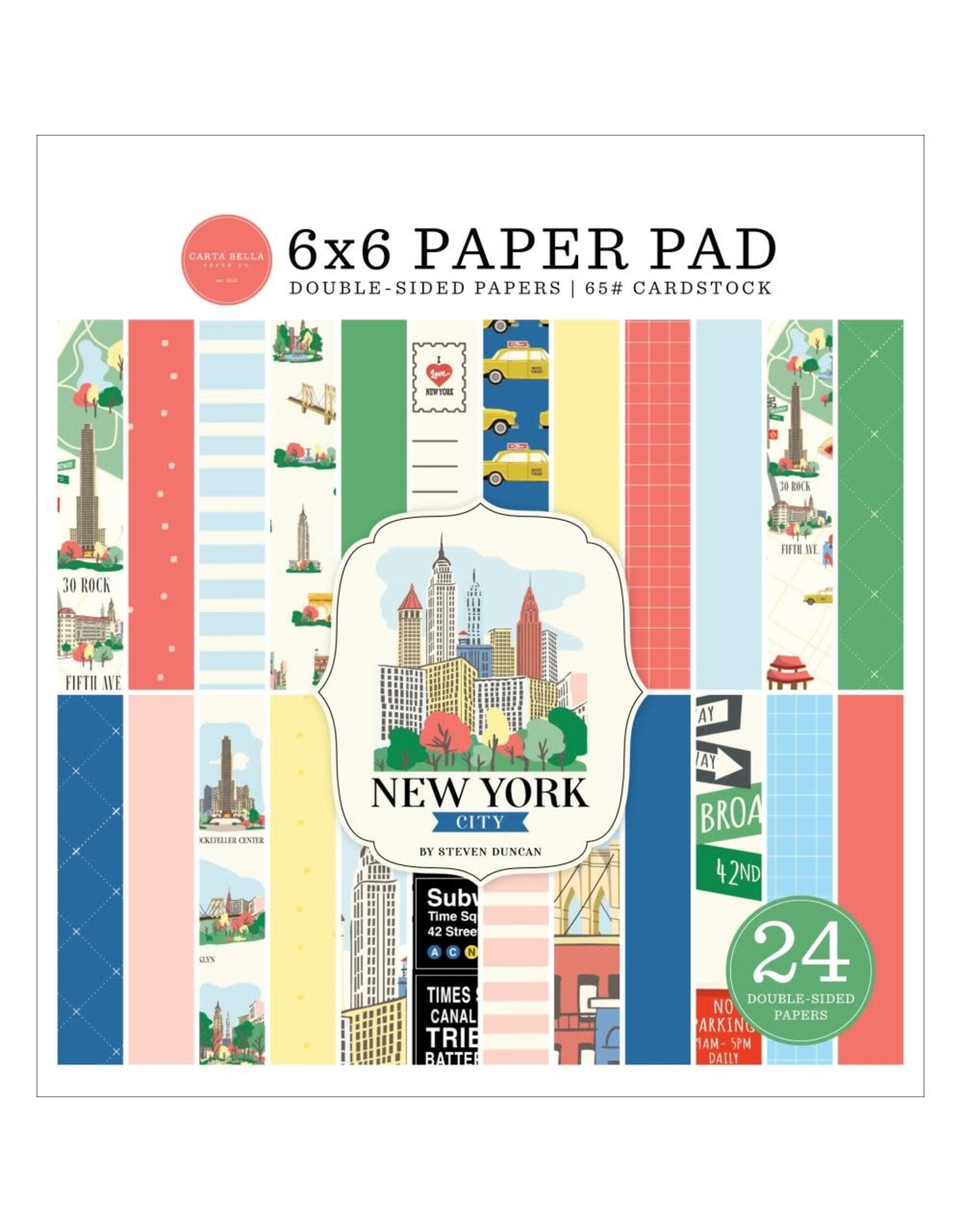 CARTA BELLA CARTA BELLA NEW YORK CITY 6x6 PAPER PAD