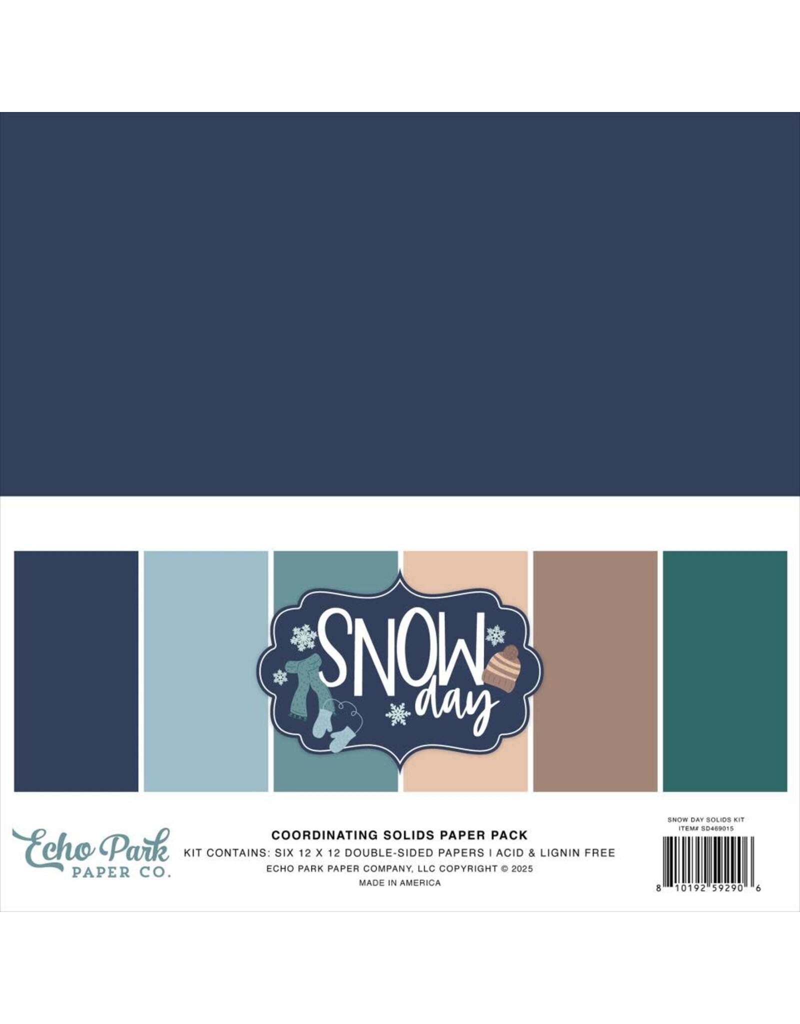 ECHO PARK PAPER ECHO PARK SNOW DAY 12x12 SOLIDS COLLECTION KIT