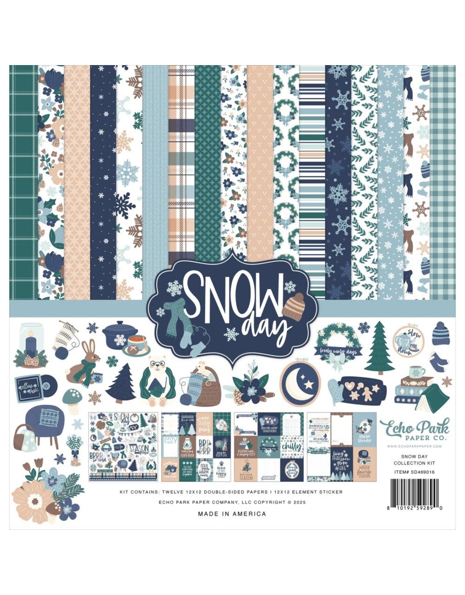 ECHO PARK PAPER ECHO PARK SNOW DAY 12x12 COLLECTION KIT