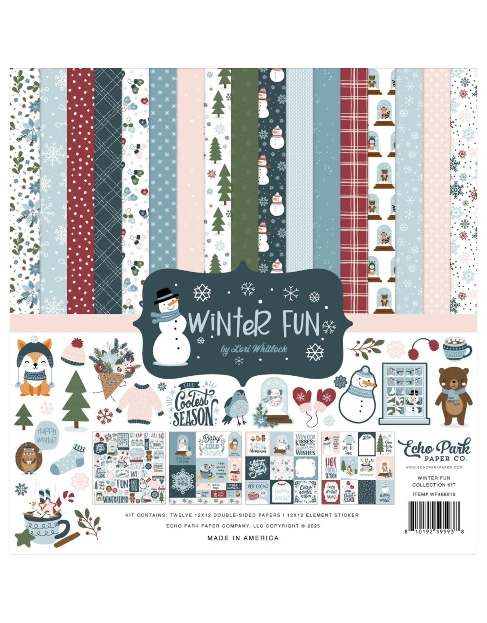 ECHO PARK PAPER ECHO PARK WINTER FUN 12x12 COLLECTION KIT