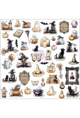 PRIMA PRIMA BEWITCHED BOO-TIFUL BITS EPHEMERA DIE-CUTS 94/PK