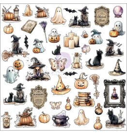 PRIMA PRIMA BEWITCHED BOO-TIFUL BITS EPHEMERA DIE-CUTS 94/PK