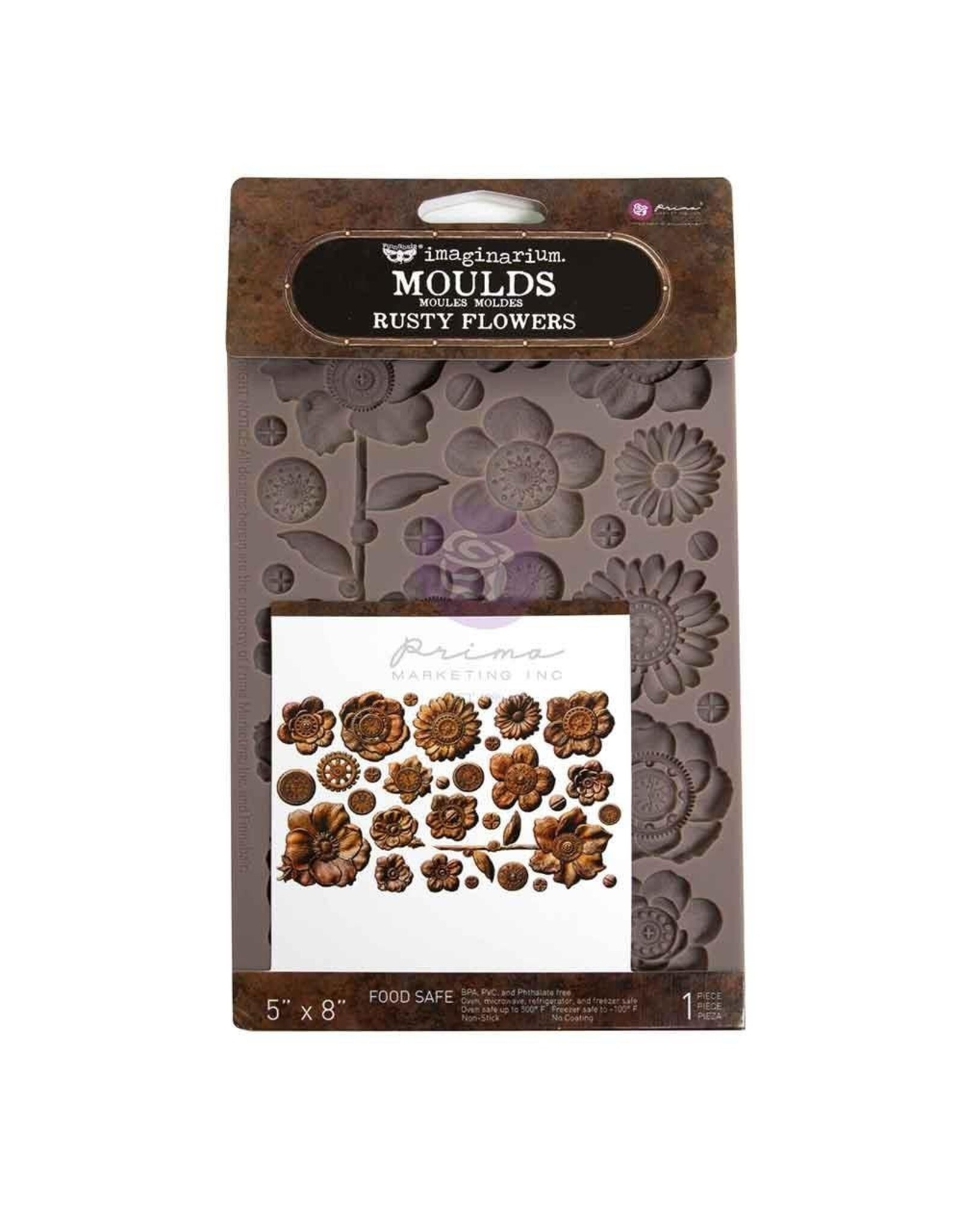 PRIMA PRIMA FINNABAIR RUSTY FLOWERS DECOR MOULDS