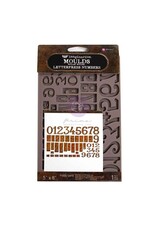 PRIMA PRIMA FINNABAIR LETTERPRESS NUMBERS DECOR MOULDS