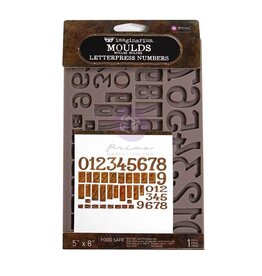 PRIMA PRIMA FINNABAIR LETTERPRESS NUMBERS DECOR MOULDS