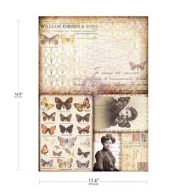 PRIMA PRIMA FINNABAIR SOUTHHAMPTON BUTTERFLIES A3 DECOUPAGE PAPER