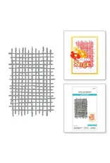 SPELLBINDERS SPELLBINDERS LISA HORTON SPOTLIGHT FRAMES & FLORALS COLLECTION WOVEN LATTICE TEXTURE DIE