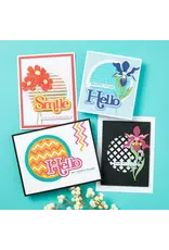 SPELLBINDERS SPELLBINDERS LISA HORTON SPOTLIGHT FRAMES & FLORALS COLLECTION WOVEN LATTICE TEXTURE DIE