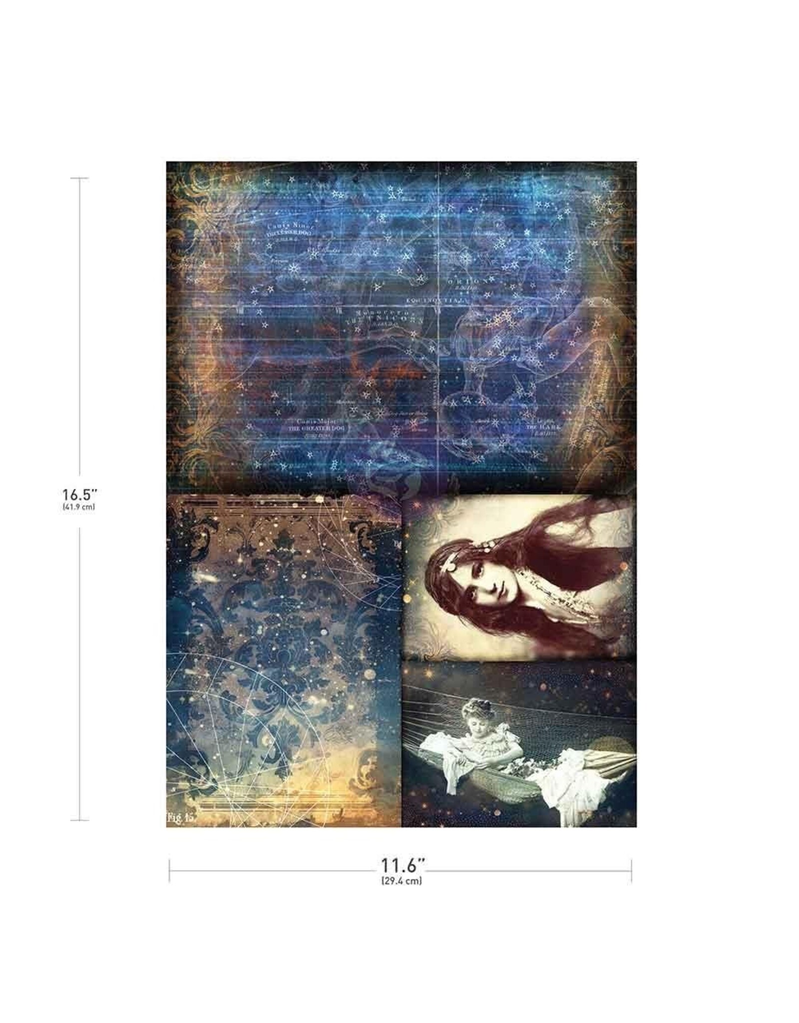 PRIMA PRIMA FINNABAIR NIGHTDREAMING A3 DECOUPAGE PAPER