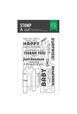 HERO ARTS HERO ARTS BEST GIFT EVER COLLECTION JUST BECAUSE CLEAR STAMP AND DIE SET