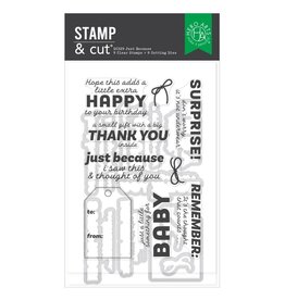 HERO ARTS HERO ARTS BEST GIFT EVER COLLECTION JUST BECAUSE CLEAR STAMP AND DIE SET