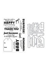HERO ARTS HERO ARTS BEST GIFT EVER COLLECTION JUST BECAUSE CLEAR STAMP AND DIE SET