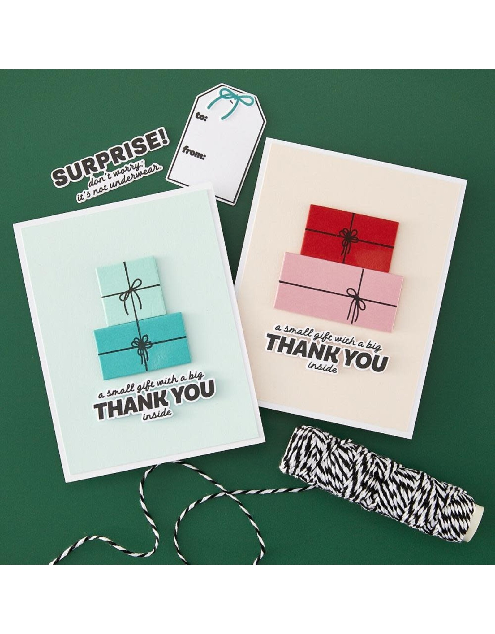 HERO ARTS HERO ARTS BEST GIFT EVER COLLECTION JUST BECAUSE CLEAR STAMP AND DIE SET