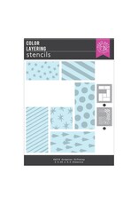 HERO ARTS HERO ARTS BEST GIFT EVER COLLECTION GORGEOUS GIFTWRAP LAYERING STENCIL SET