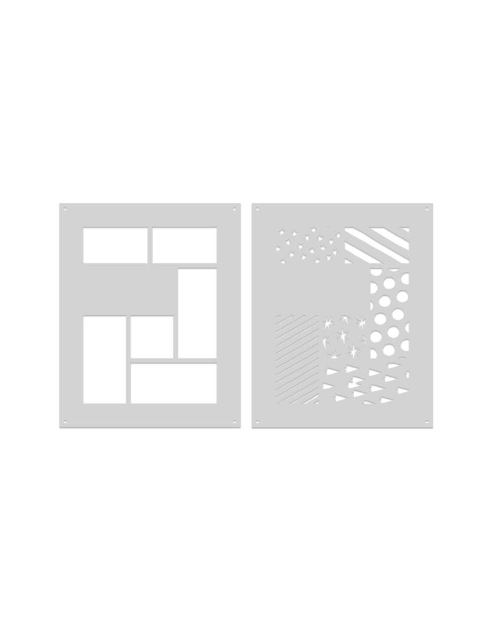 HERO ARTS HERO ARTS BEST GIFT EVER COLLECTION GORGEOUS GIFTWRAP LAYERING STENCIL SET