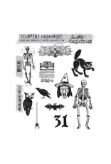 STAMPERS ANONYMOUS STAMPERS ANONYMOUS TIM HOLTZ MINI HALLOWEEN 2 CLING STAMP SET
