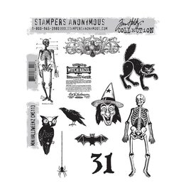 STAMPERS ANONYMOUS STAMPERS ANONYMOUS TIM HOLTZ MINI HALLOWEEN 2 CLING STAMP SET