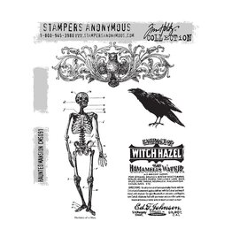 STAMPERS ANONYMOUS STAMPERS ANONYMOUS TIM HOLTZ HAUNTED MANSION CLING STAMP SET